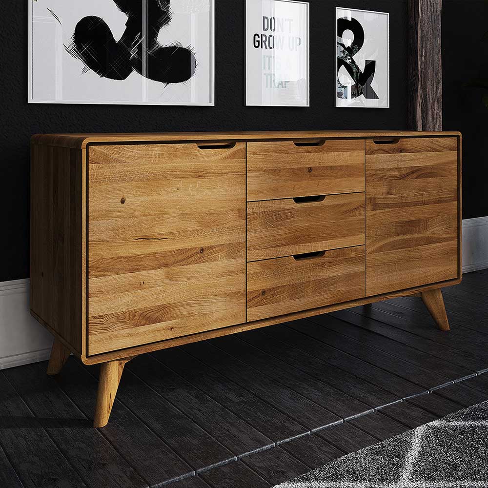 134x63x40 Holz Sideboard aus Wildeiche - Eavy