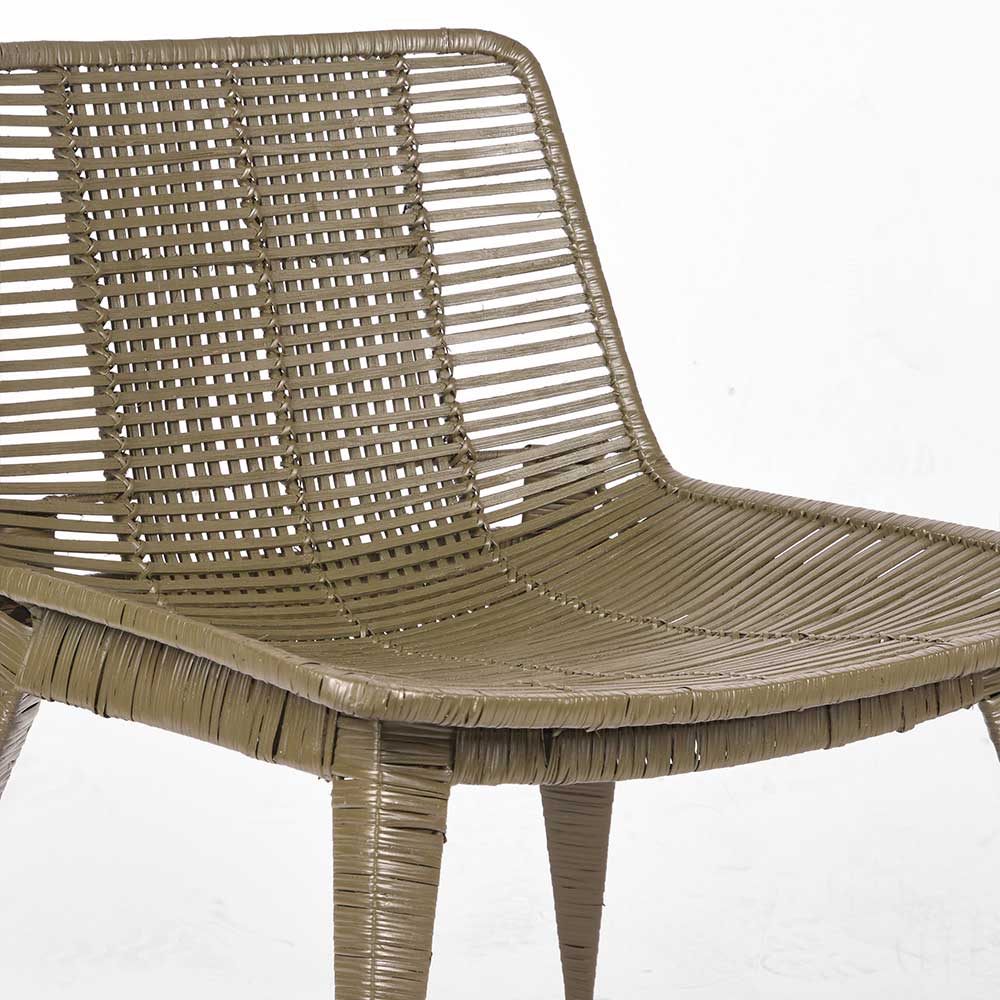 Design Rattanstuhl Sessel in Khaki - Florida