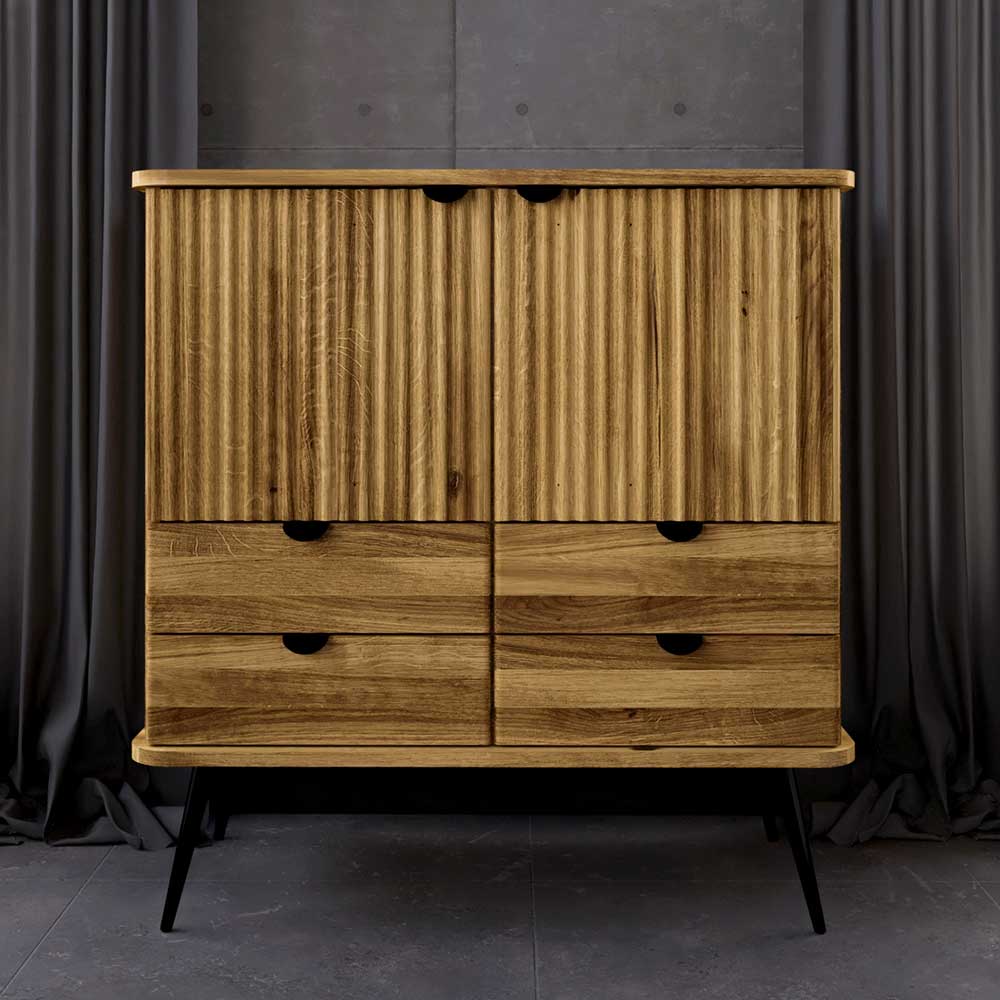 Highboard mit vier Schubladen & zwei Türen - Casarius