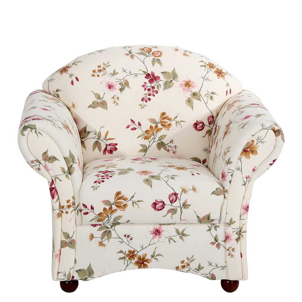 Country Style Sessel mit Blumen Muster - Cosima