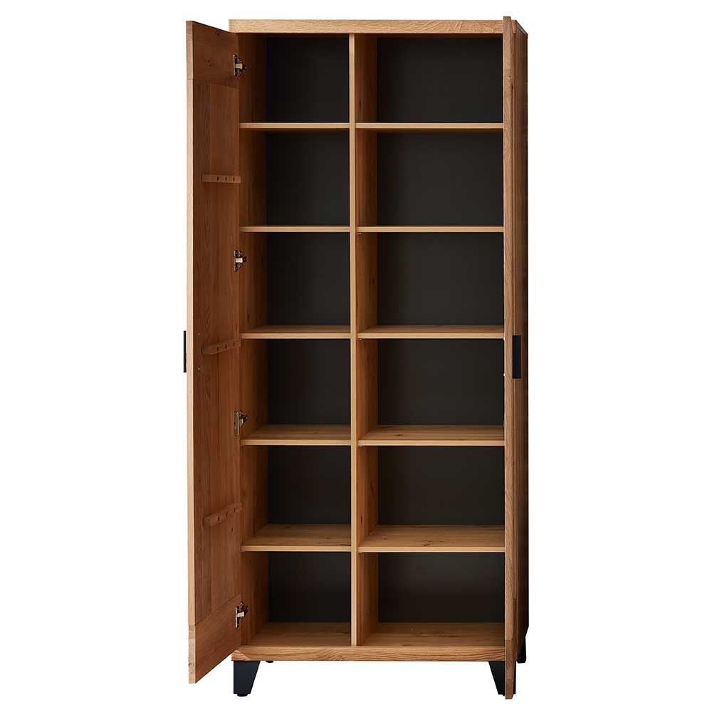 85x201x38 Design Garderobenschrank mit Spiegel - Elprisca