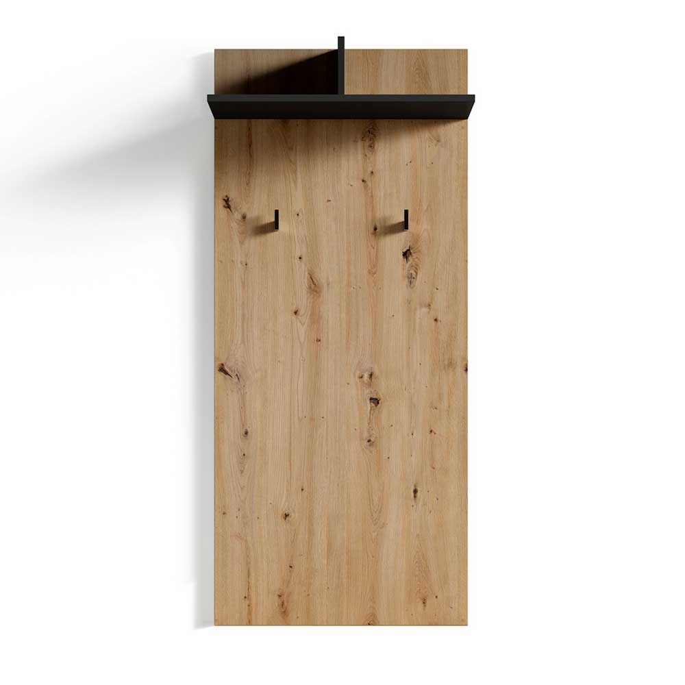 Wandgarderobe in Wildeiche Optik - Noele