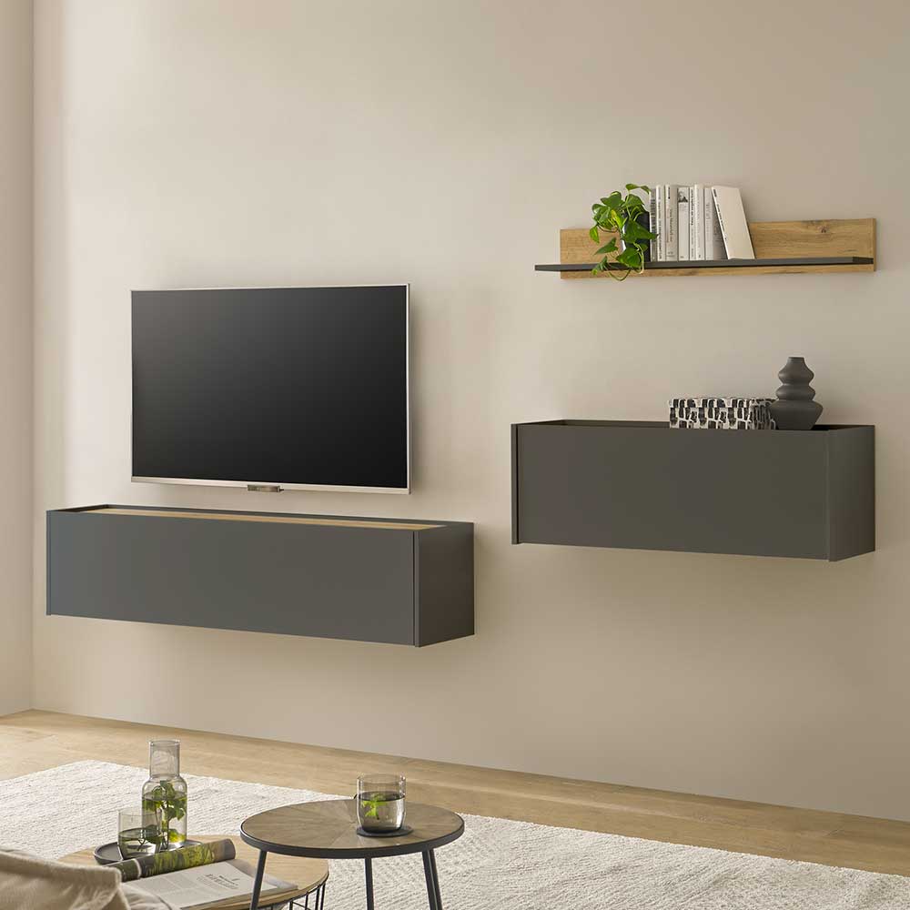 Hängende TV Anbauwand Möbel - Ahilav (dreiteilig)