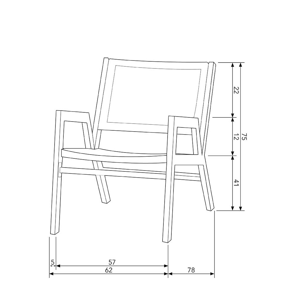 Gartensessel aus Aluminium & Kunstrattan - Emilina (2er Set)