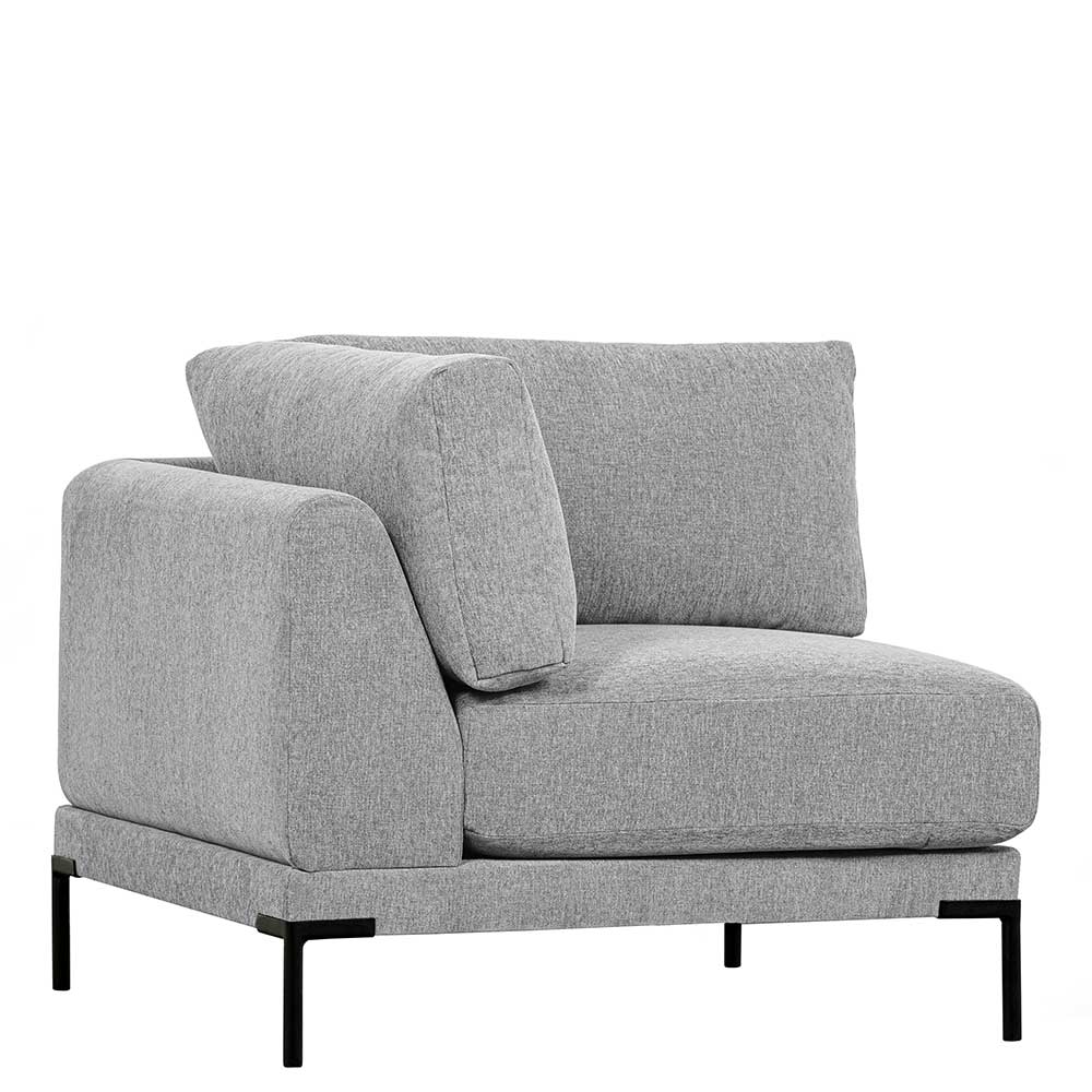 Modulares Sofa Eckelement in Hellgrau - Horedion