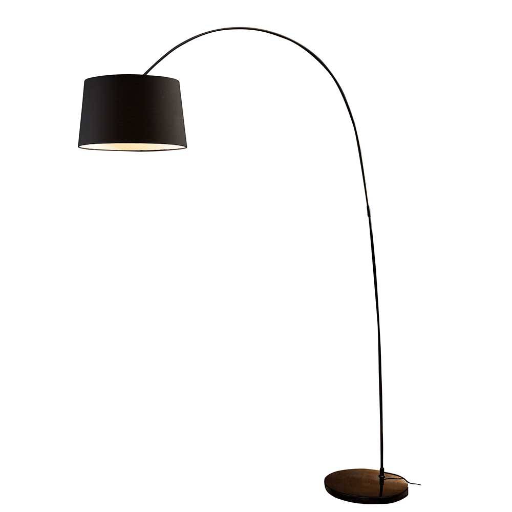 Webstoff Bogenlampe in Schwarz - Rina