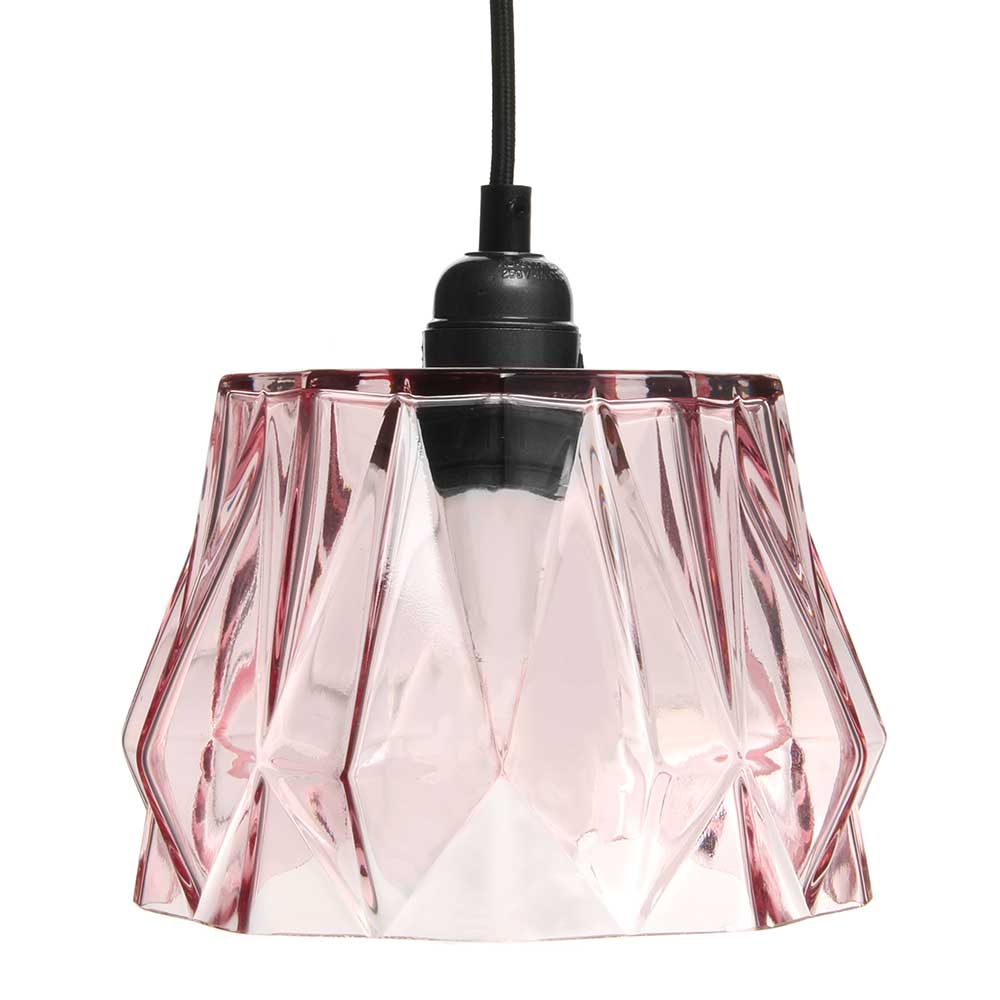 Hängende Lampe aus Glas in Rosa - Erasmo