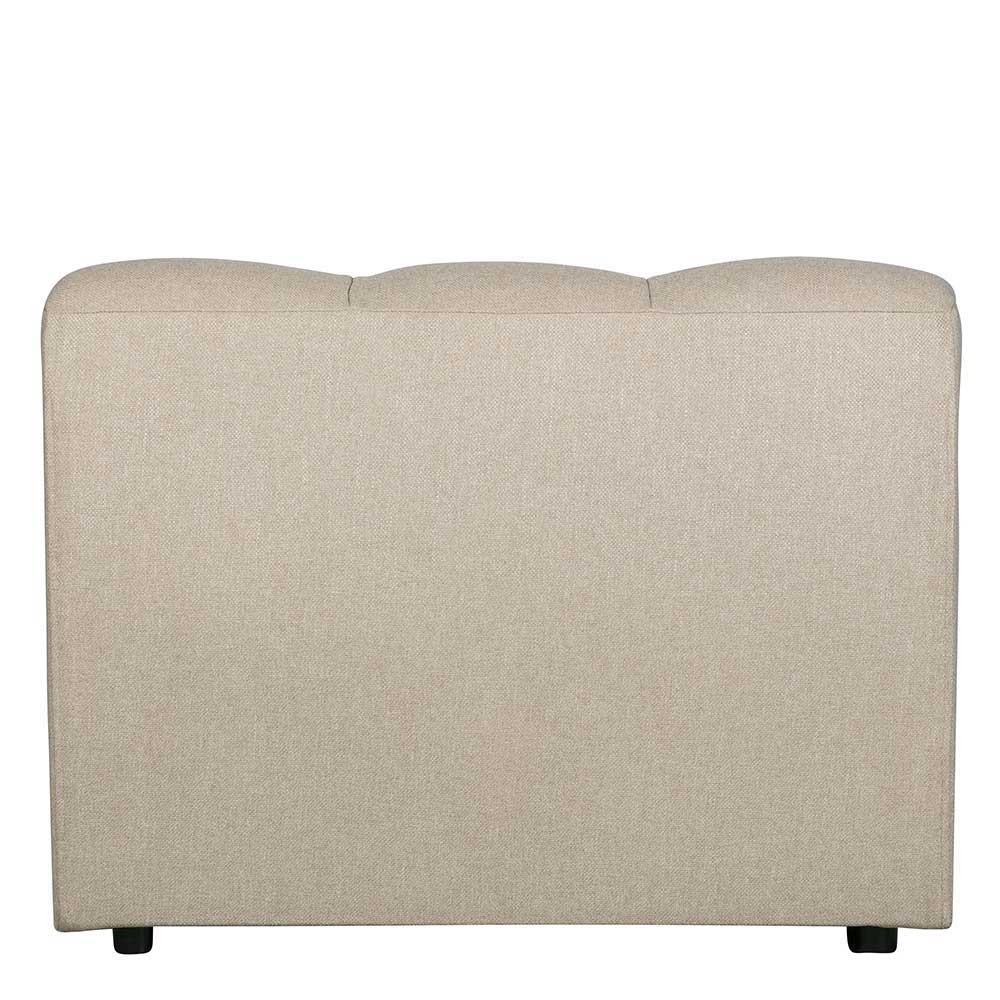 Design Ecksofa ohne Armlehnen in Beige - Madrilena