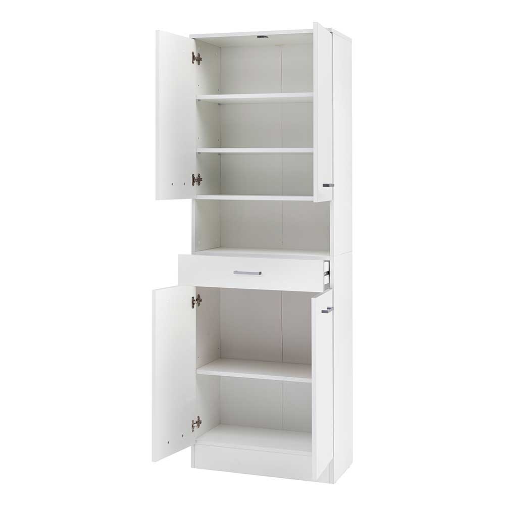 60cm breiter Bad Hochschrank mit vier Türen - Metrioa