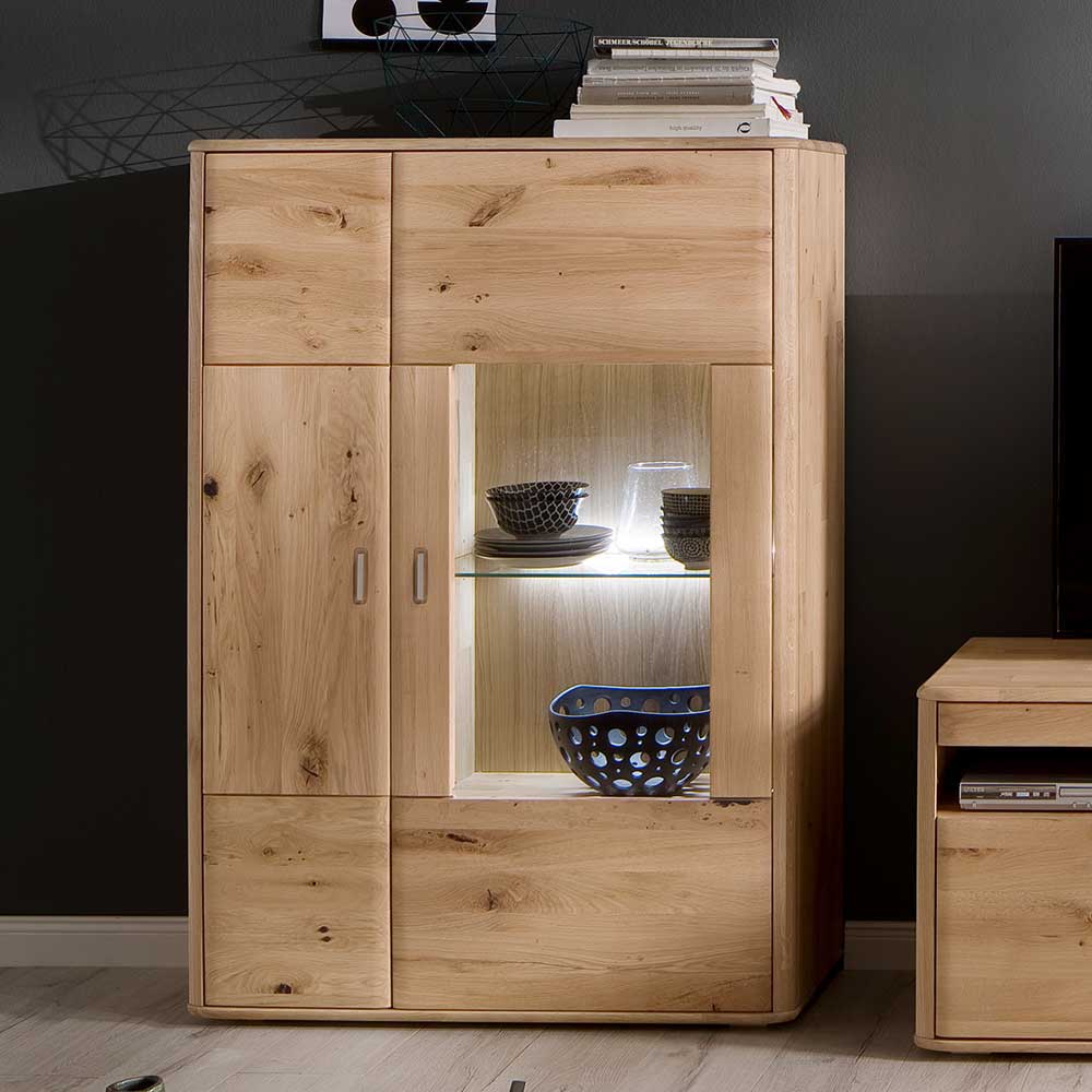 Wohnzimmer Highboard aus Massivholz - Destal