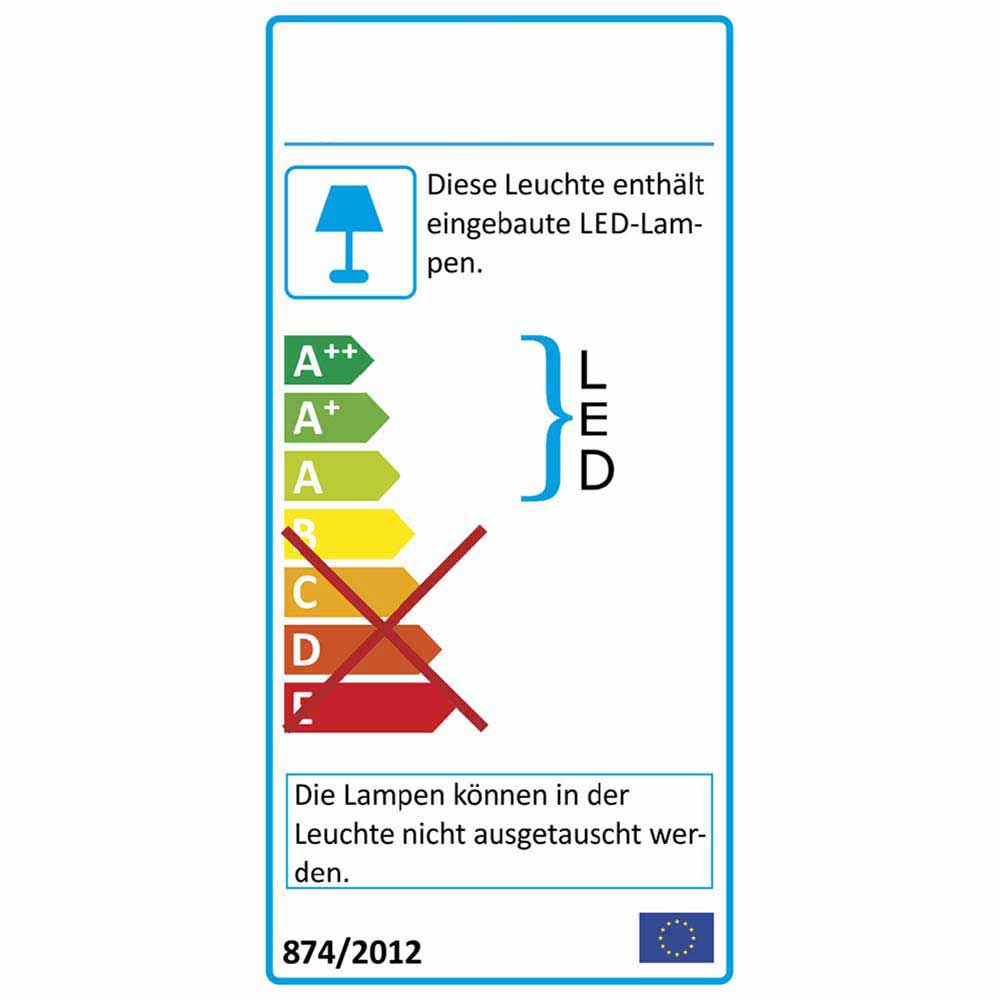 Wohnwand Hängeschrank in Weiß Eiche - Lisepio