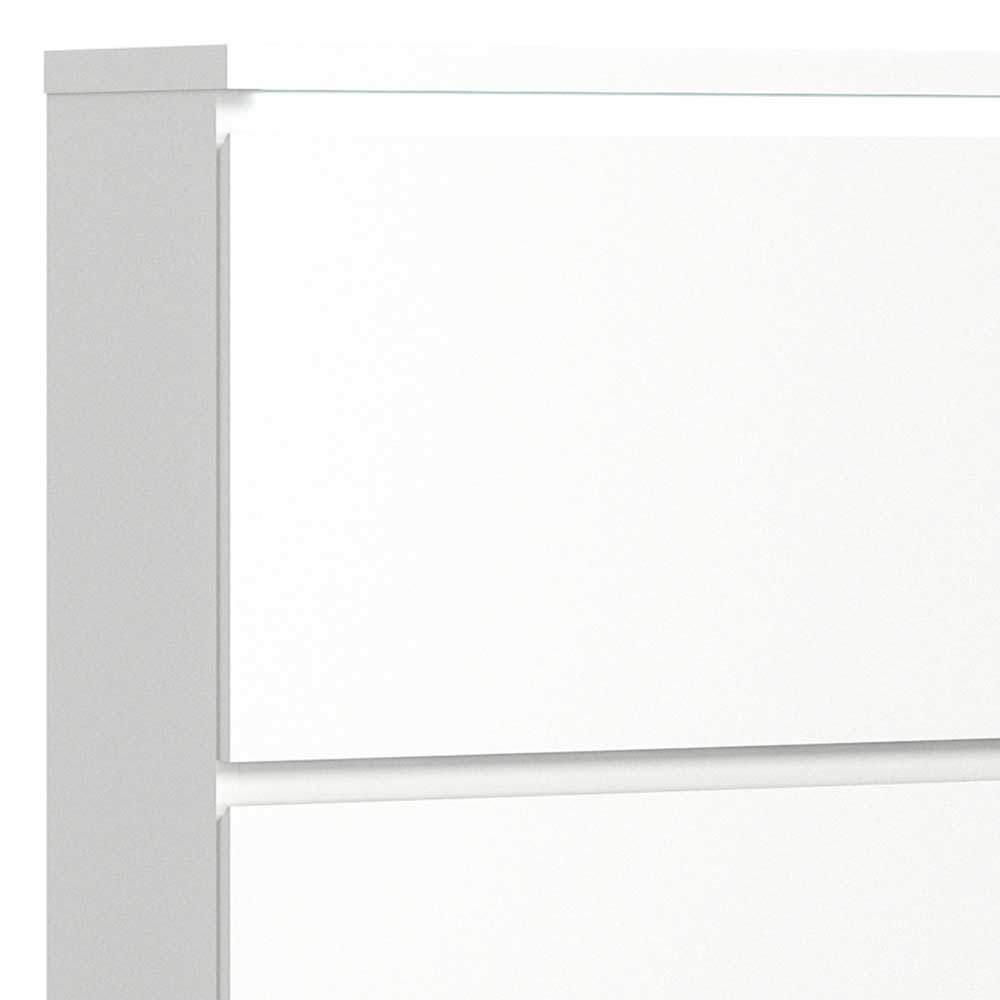 95x152x27 cm Schrank für Schuhe modern - weiß - Dany