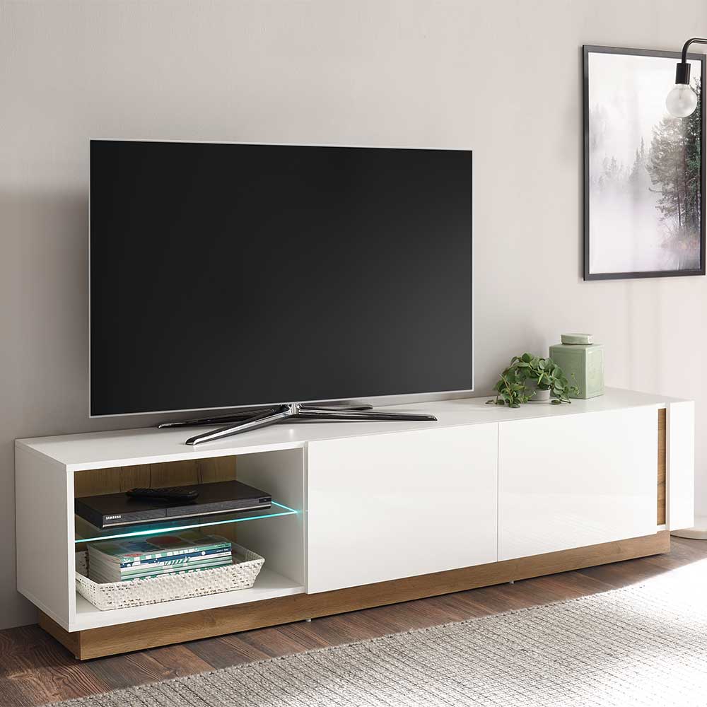 188x46x40 TV Lowboard mit 2 Klappen - Myrda