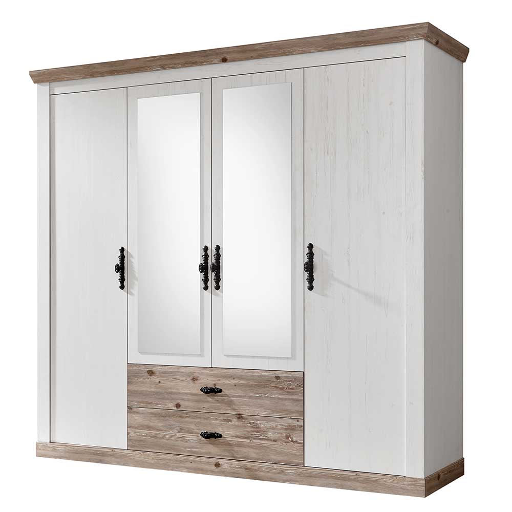 215x201x60 Kleiderschrank Country Style - Nedita