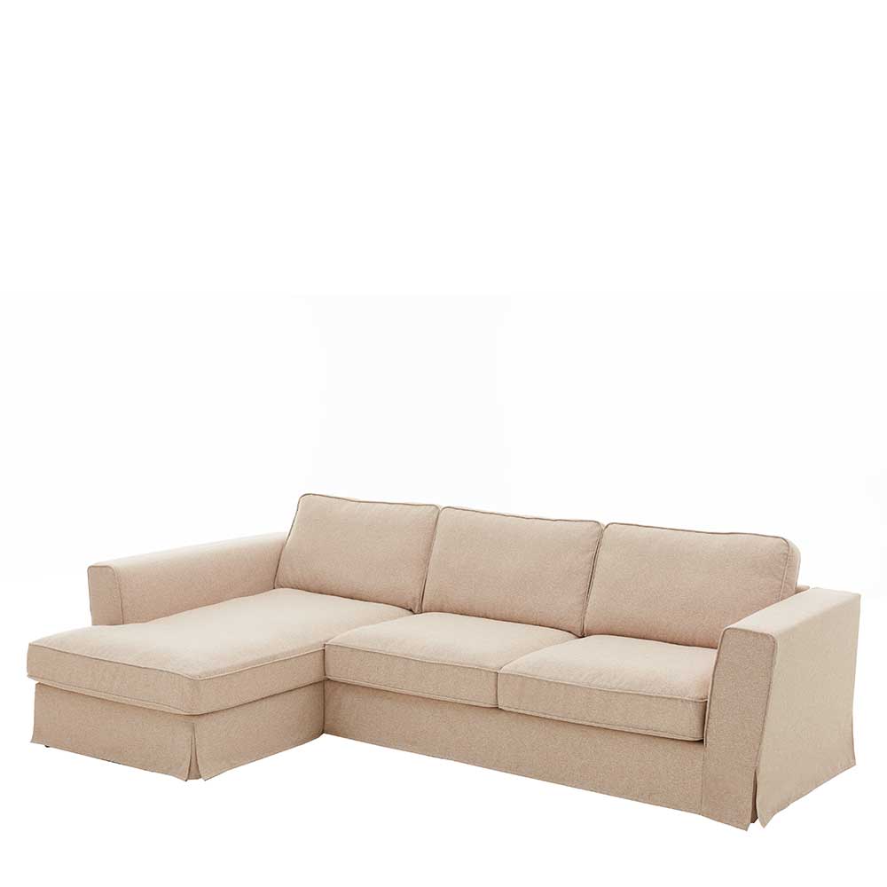 Sofaecke in Creme Stoffbezug - Sumatria