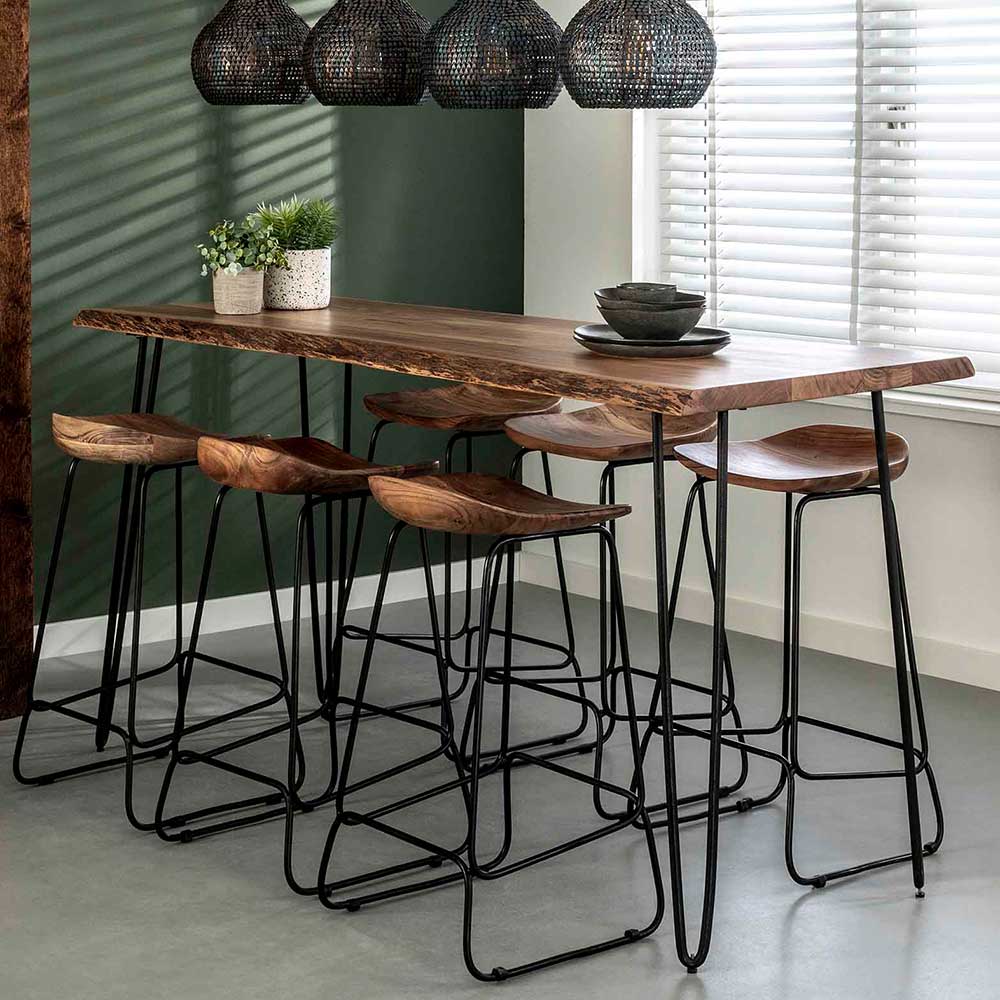 180x70 cm Großer Bartisch mit Hairpin Legs - Sensationa