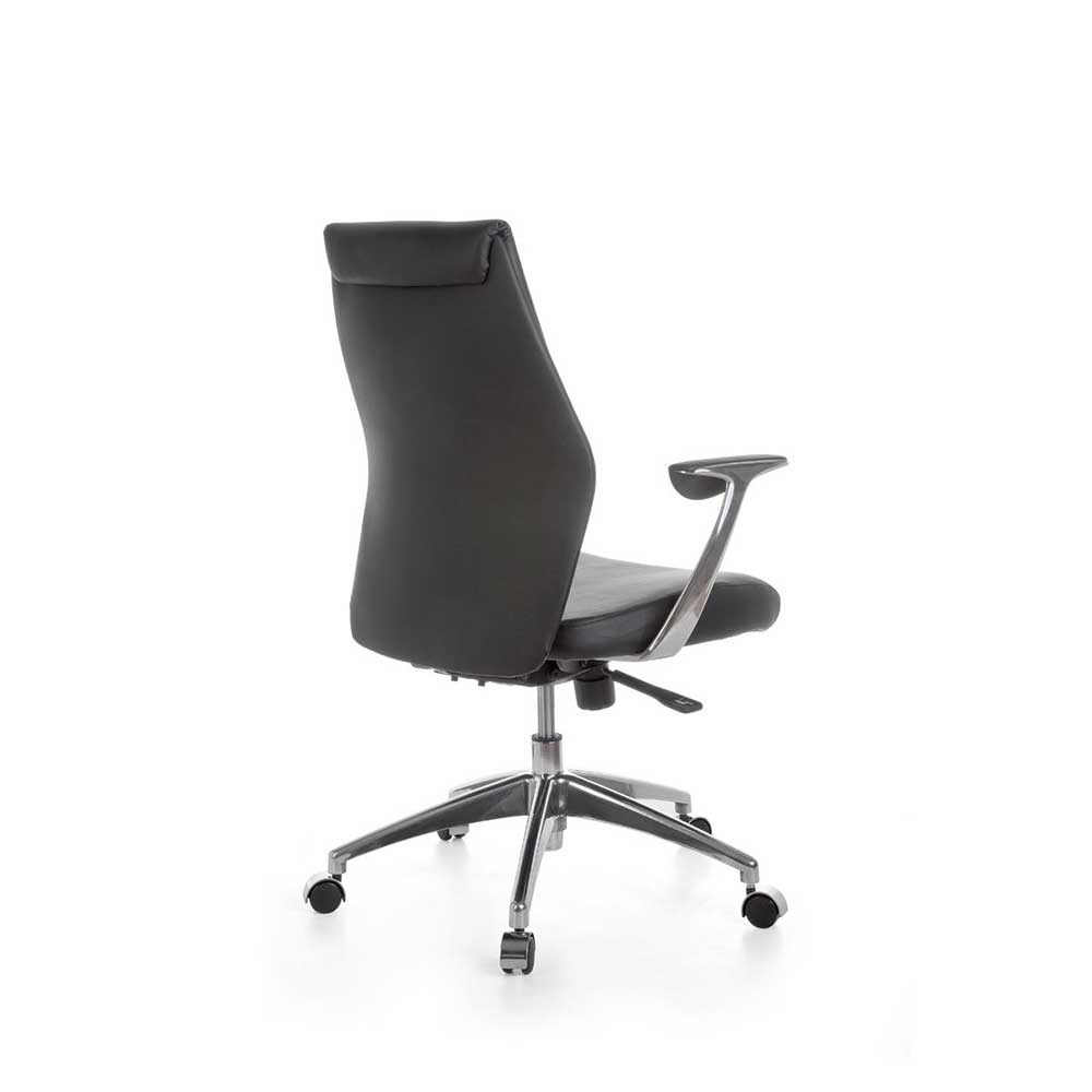 Ergonomischer Bürostuhl aus Leder in Schwarz - Ekorena