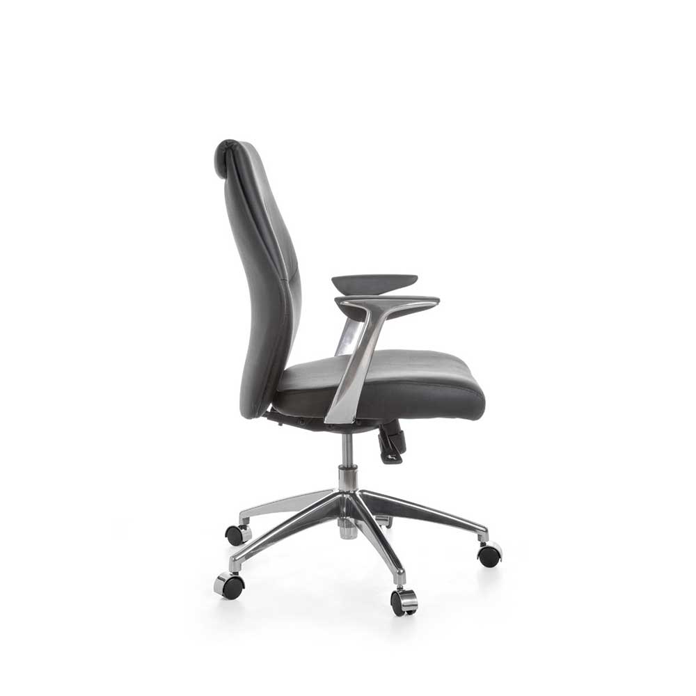 Ergonomischer Bürostuhl aus Leder in Schwarz - Ekorena