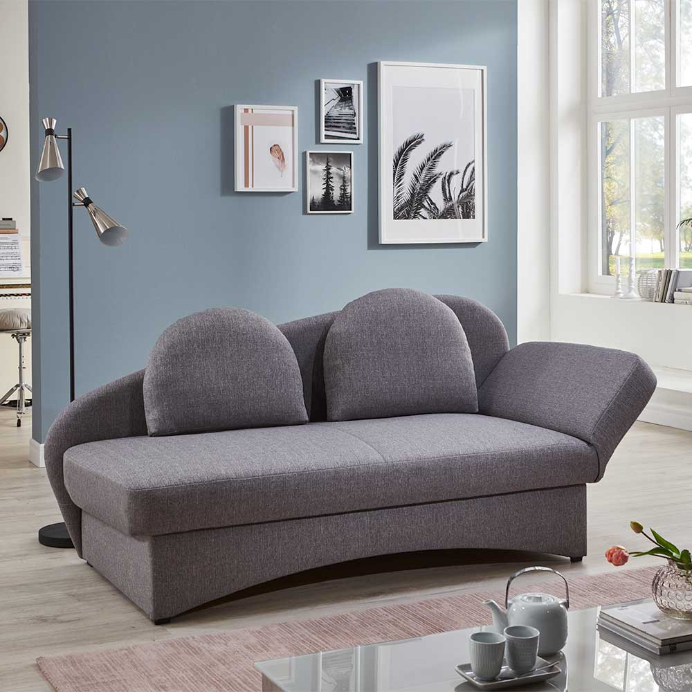 Design Bettcouch in Grau - Maelas