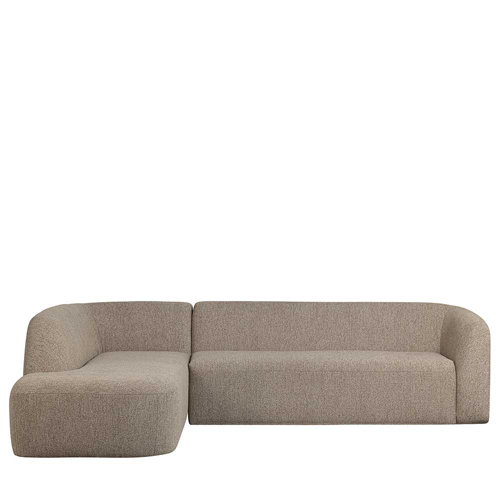 Chenille Sofaecke in Beige - Jaturna