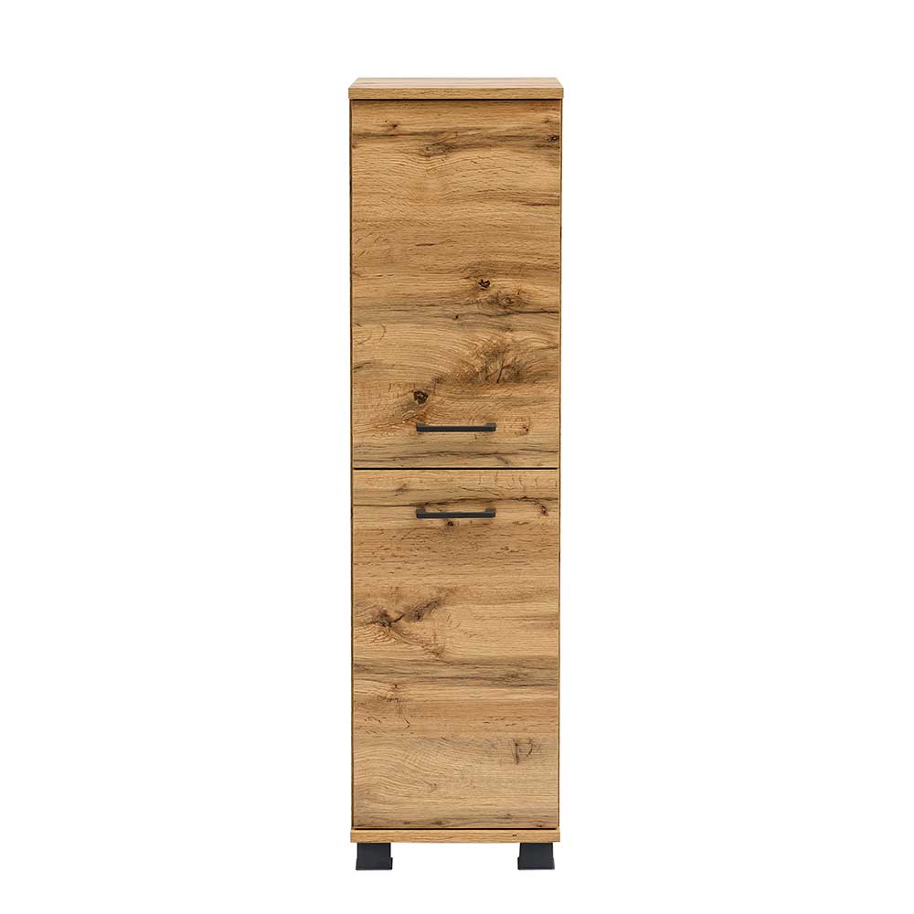 117 cm hoher Badschrank in Wildeiche Touchwood NB - Jessmi