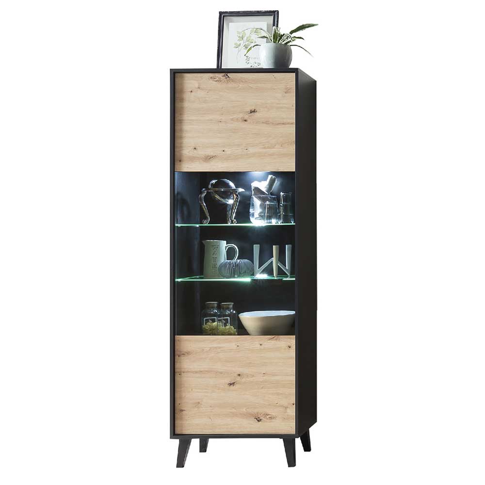 65x199x40 Vitrinenschrank modern - Paniera