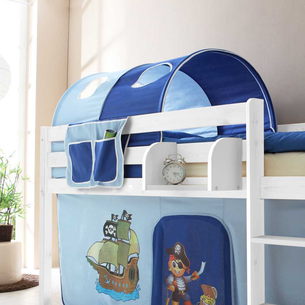 Kinderhochbett Faneto im Piraten Design