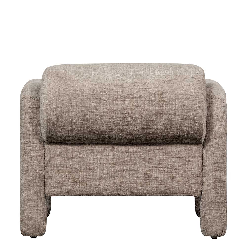 Cooler Designer Sessel in Beige Samt - Sestron