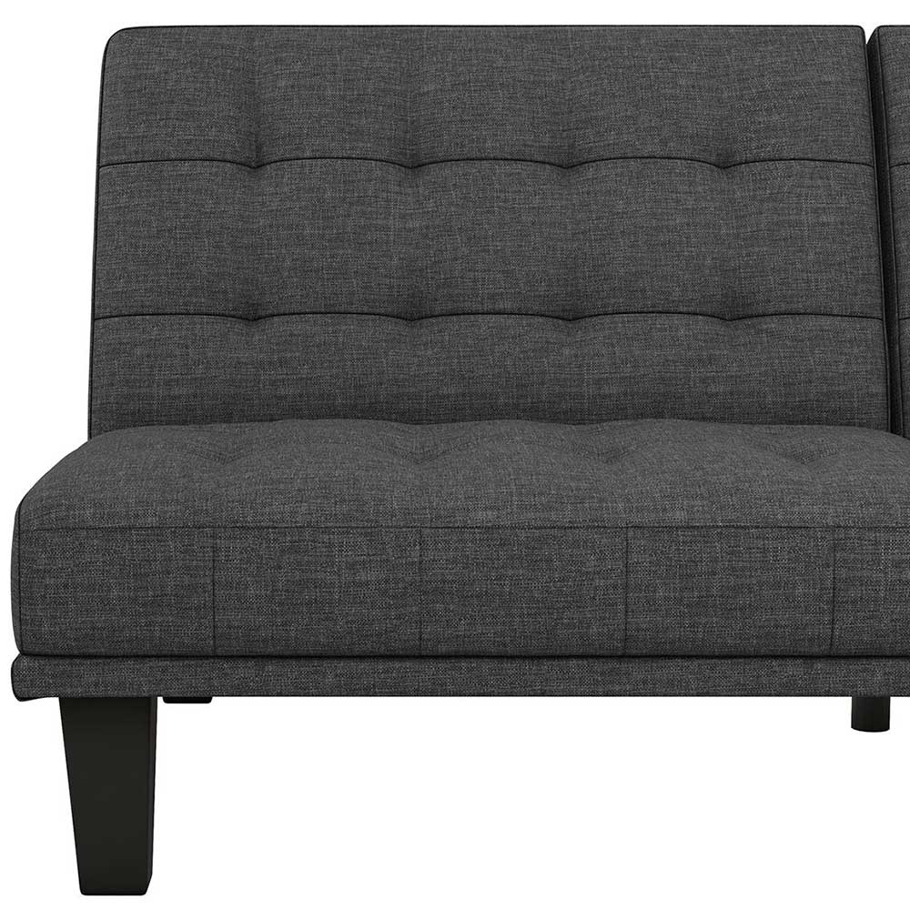 3-Sitzer Klappsofa in Grau Stoff - Brixx