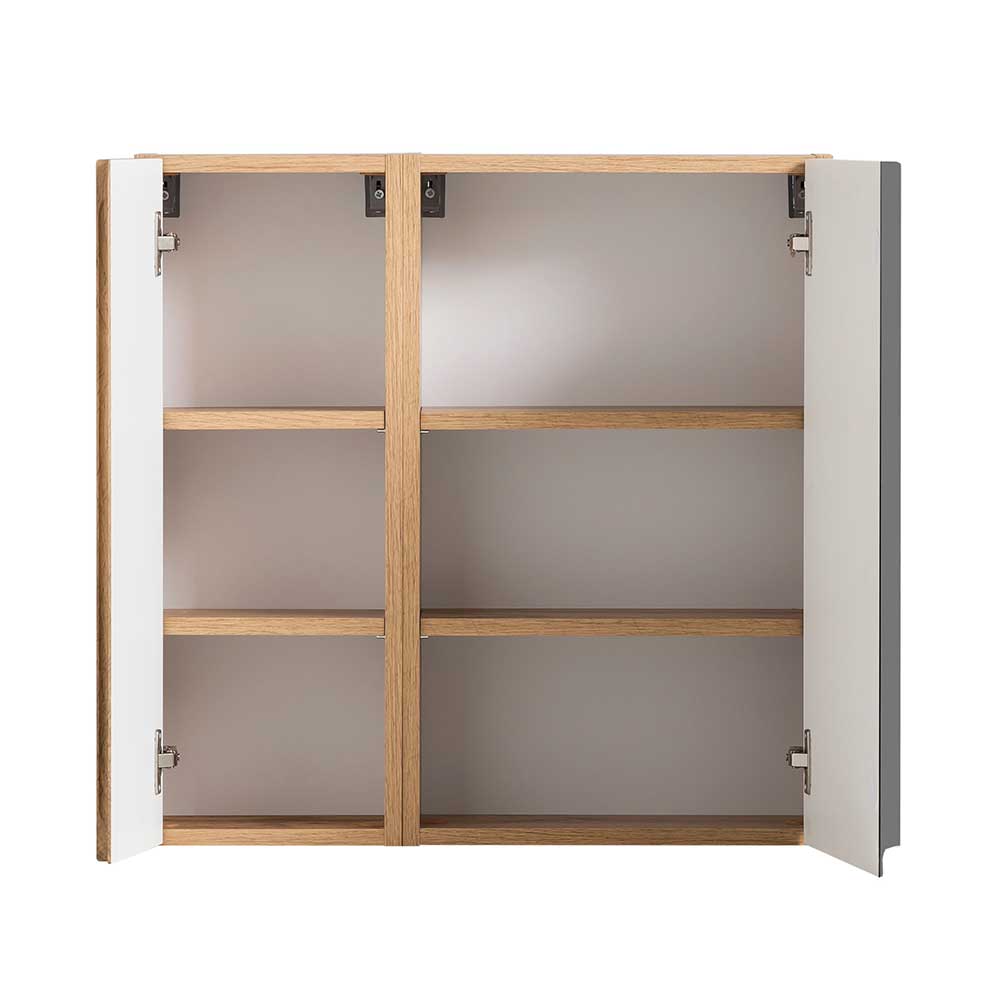 2-türiger Hängeschrank fürs Bad 65x64x20 cm - Jambi