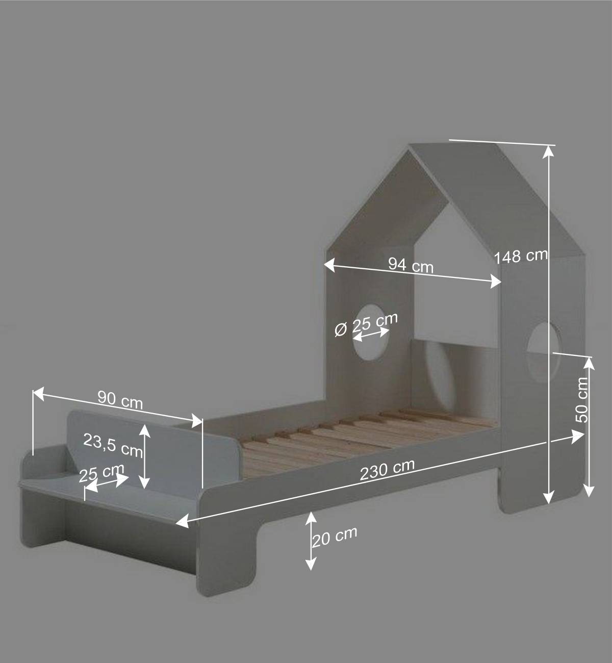 Kinderzimmer Bett & Schrank - Skandi - Indefiva (zweiteilig)