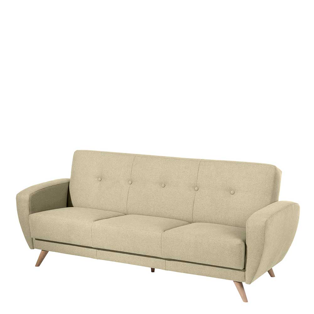 Bettcouch in Beige Microfaser - Vilarila