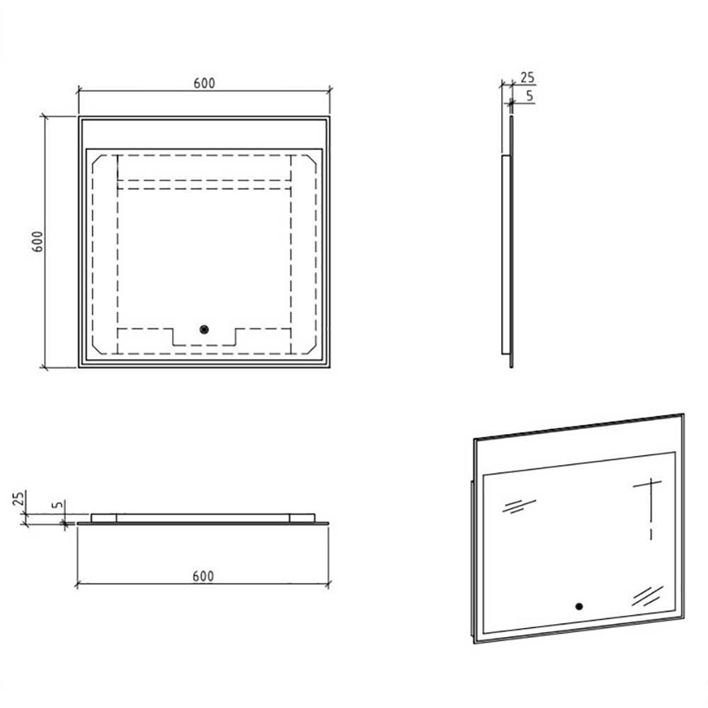 Set Waschplatz in Grau & Weiß - Lausanna I (zweiteilig)