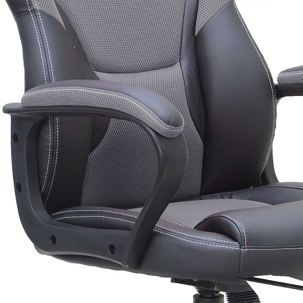 Gaming Chair in Schwarz und Grau - Giorgio