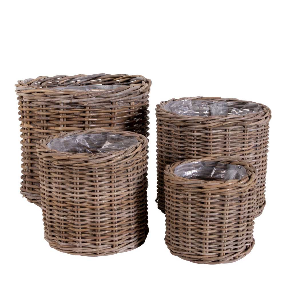 Rattan Körbe im Landhausstil - Lowes (vierteilig)