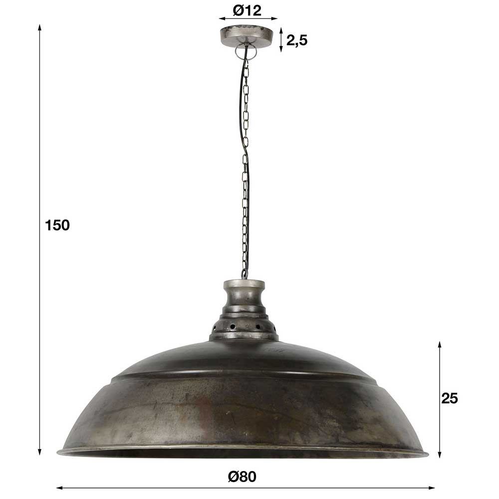 Factory Hängeleuchte mit 80cm Schirm - Buama