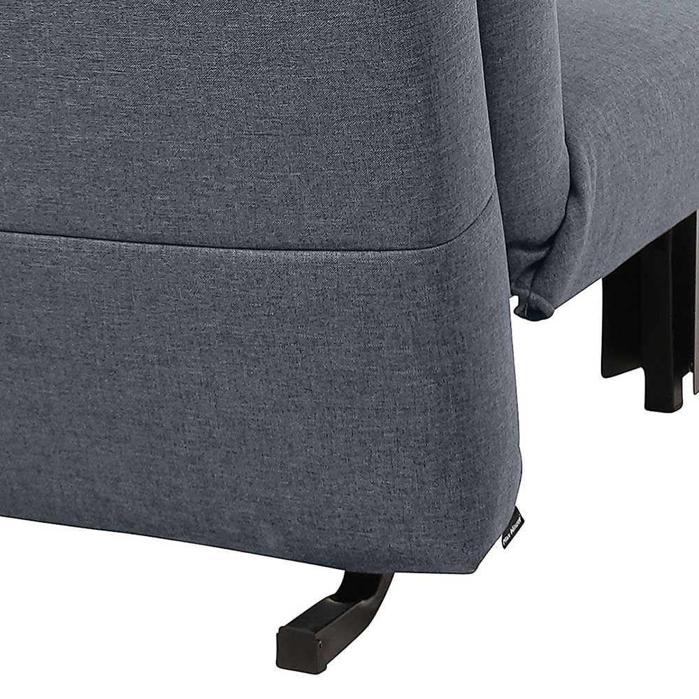 Faltsofa in Blau mit Schwarz - Florin