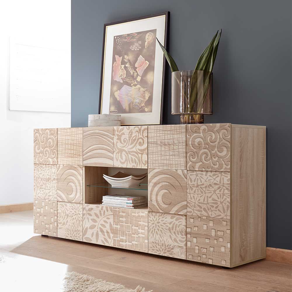 Holzdekor Sideboard in Sonoma-Eiche - Bielvas