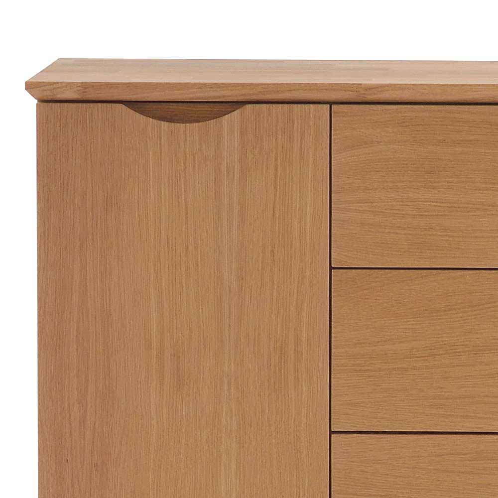 122 cm breites Sideboard in Eiche geölt - Number