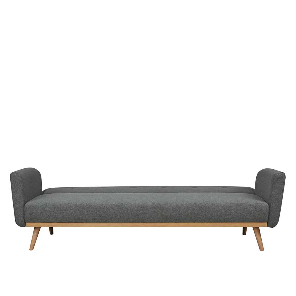 Scandi Chic Schlafcouch in Dunkelgrau & Natur - Giorgio