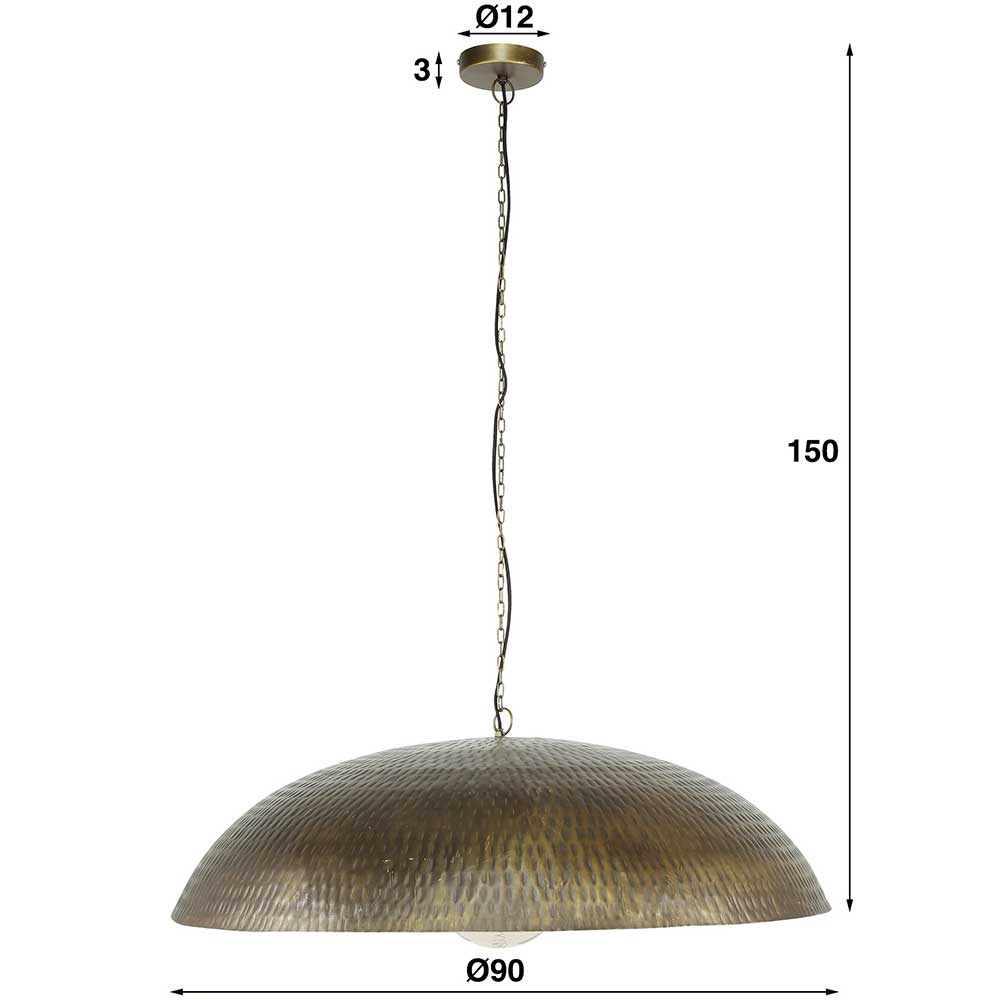 Hängelampe mit 90 cm Durchmesser - Halling