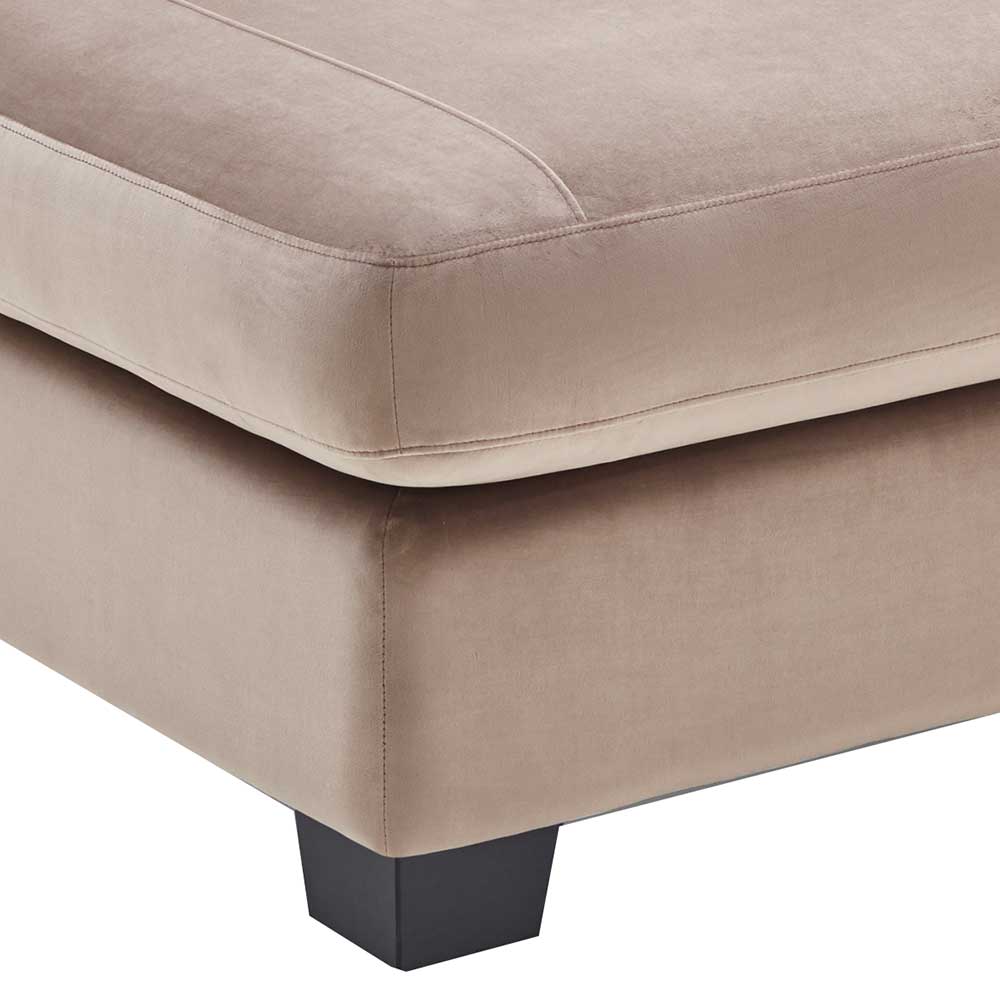 XXXL Sessel Love-Seat in Creme Samtvelours - Feel