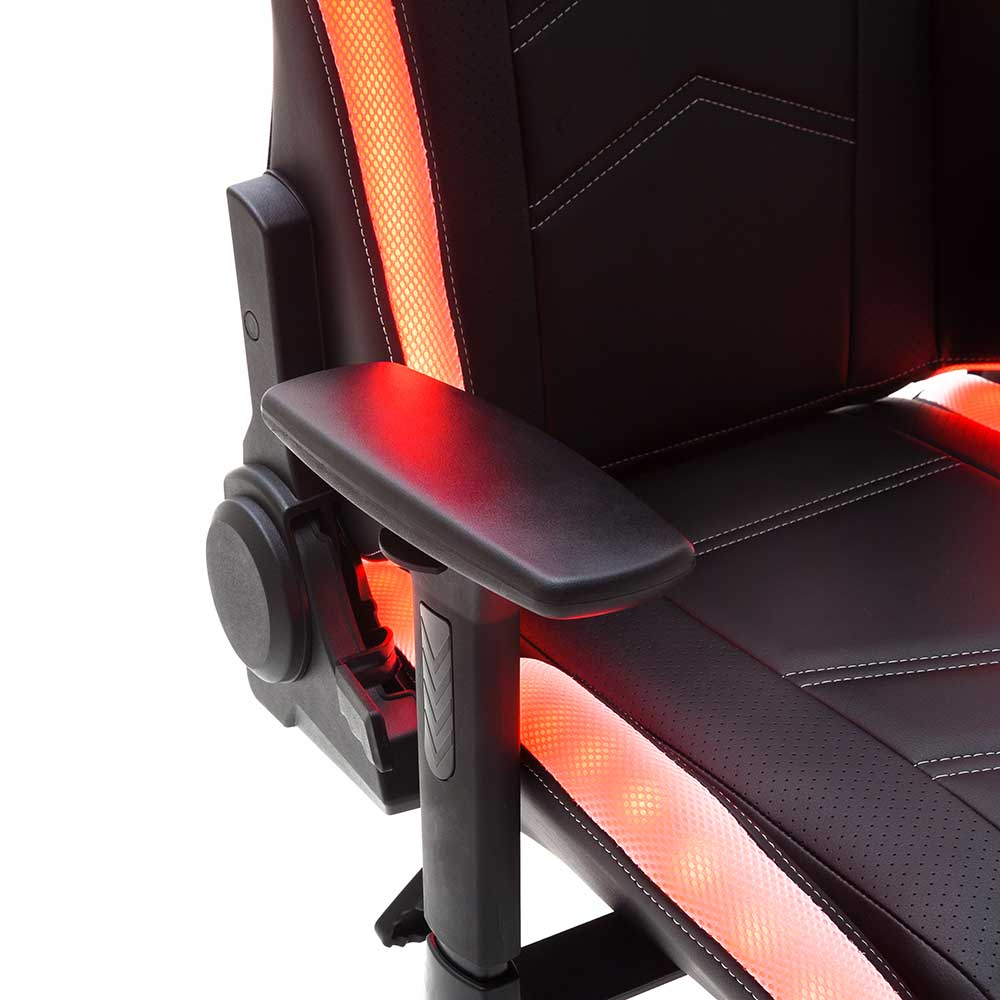 Cooler Gamer PC Stuhl mit LED Beleuchtung - Ricona