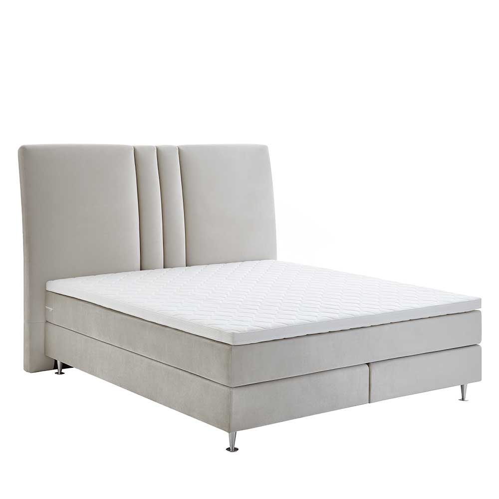 Komplett Boxspringbett in Creme - Skowera