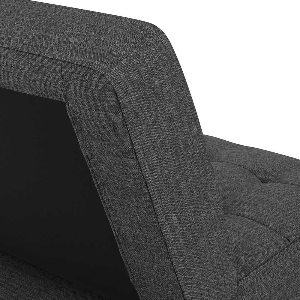 3-Sitzer Klappsofa in Grau Stoff - Brixx