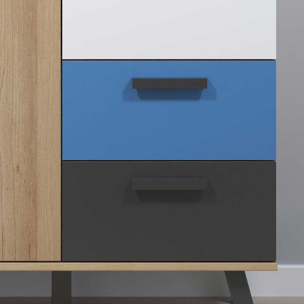 Kinder Kleiderschrank 87x190x61 cm - Domago