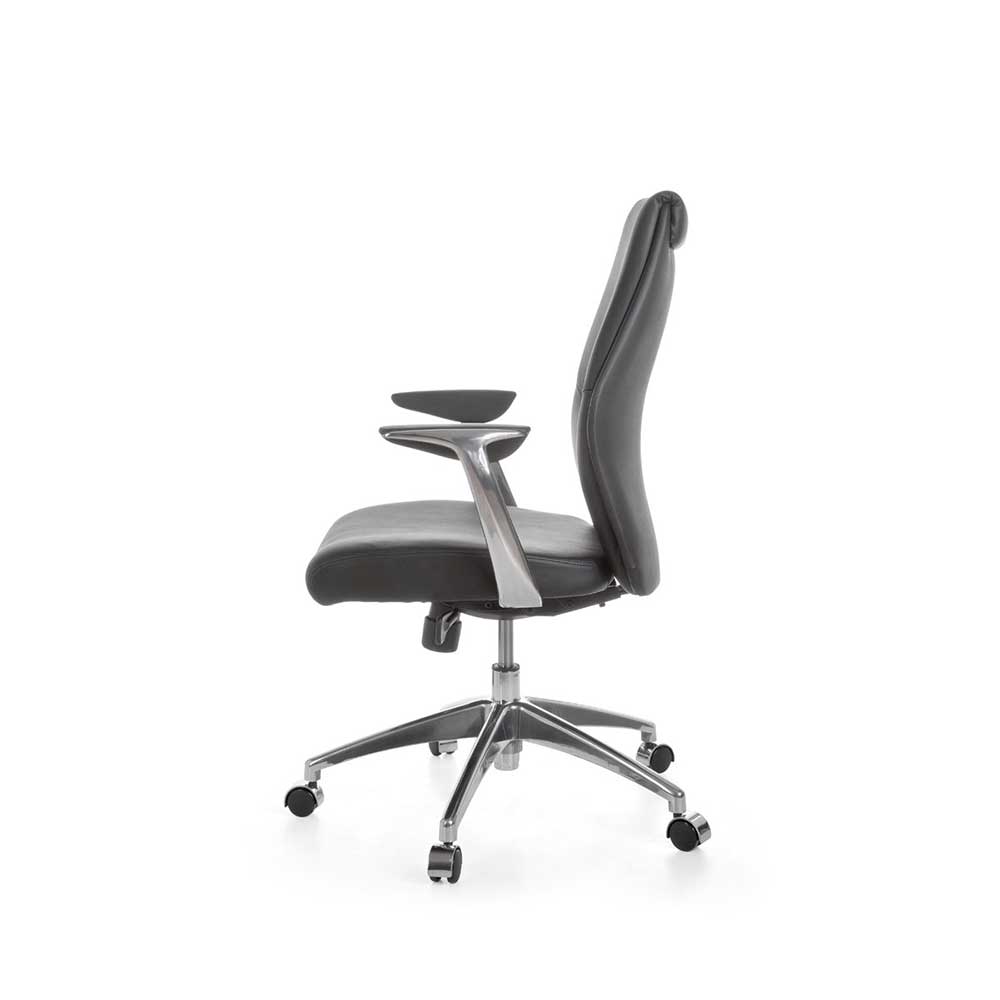 Ergonomischer Bürostuhl aus Leder in Schwarz - Ekorena