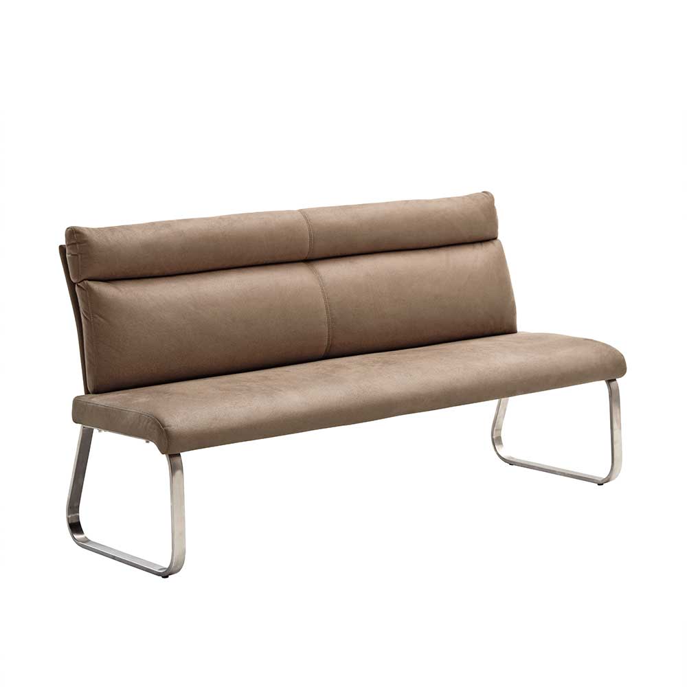 3-Sitzer Design Polsterbank in Beige - Lucia