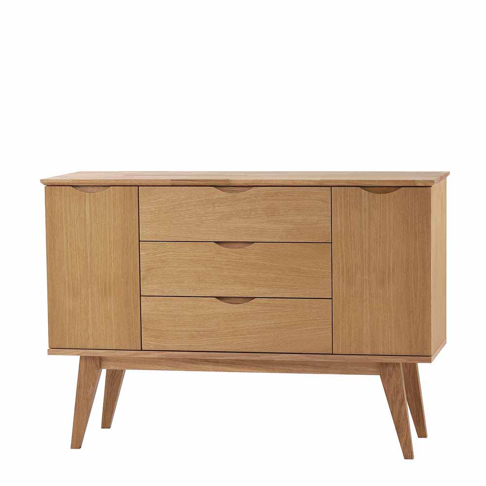 122 cm breites Sideboard in Eiche geölt - Number