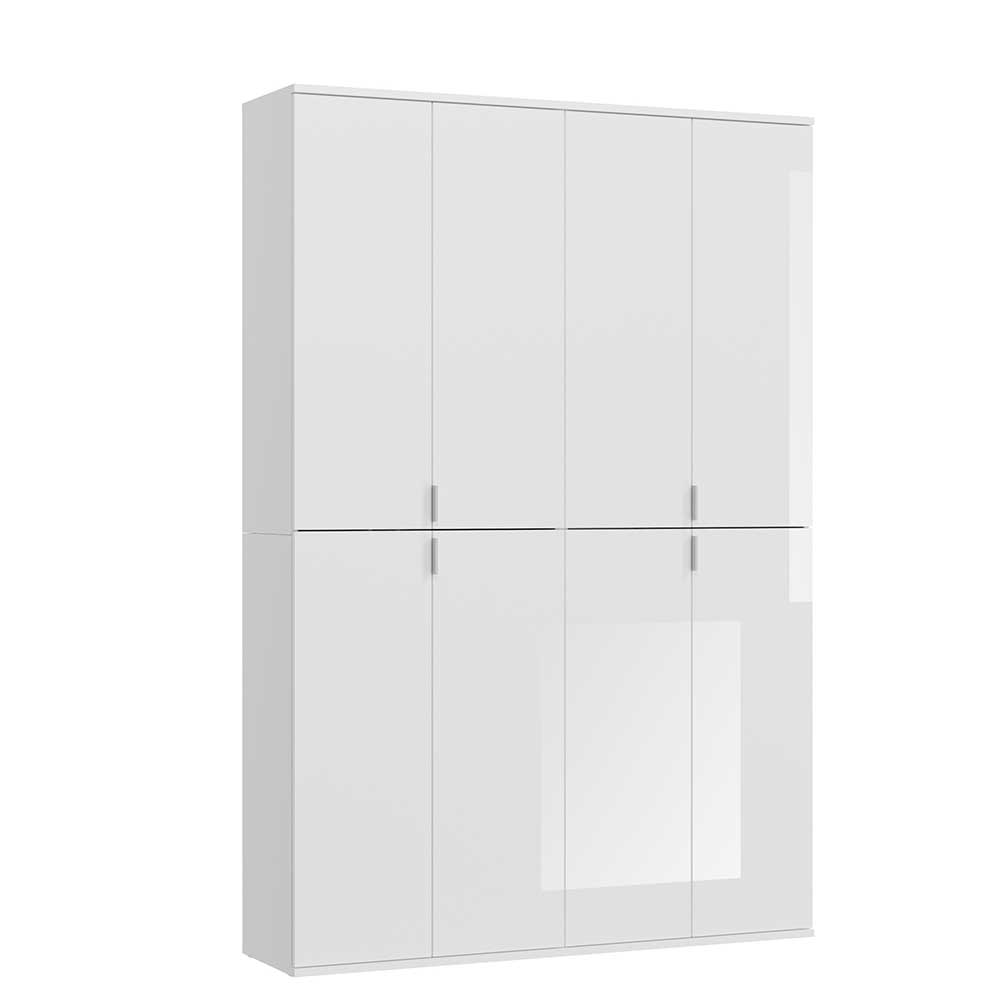 Kompakter Kleiderschrank 122x193x34 cm - Ejulia (zweiteilig)